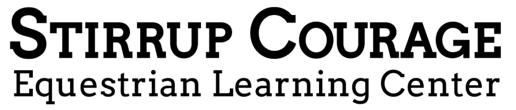 Logo - Stirrup Courage Text PNG